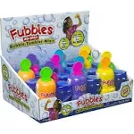 Little Kids Fubbles No-Spill bubble Tumbler Minis Party Favor 12 pack, Includes 2oz bubble solution and a wand per bottle