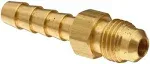 070040404 Brass Hose Fitting Connector 1/4&#034; Barb X 1/4&#034; Male F