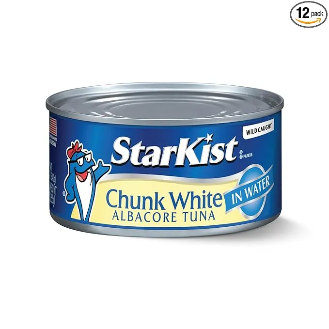 StarKist Chunk White Albacore Tuna in Water, 12 oz, Pack of 12