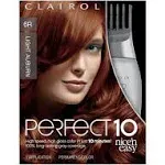 Clairol Nice&#039;n Easy Perfect 10 Permanent Hair Dye, 6R Light Auburn Hair Color, 1