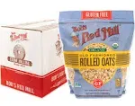 Bob's Red Mill Organic Old Fashioned Rolled Oats 2 Pound (Pack of 4)