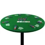 Altatac Poker Card Games Green Felt Fitted Round Cloth Cover Fits to 36" to 42" Table