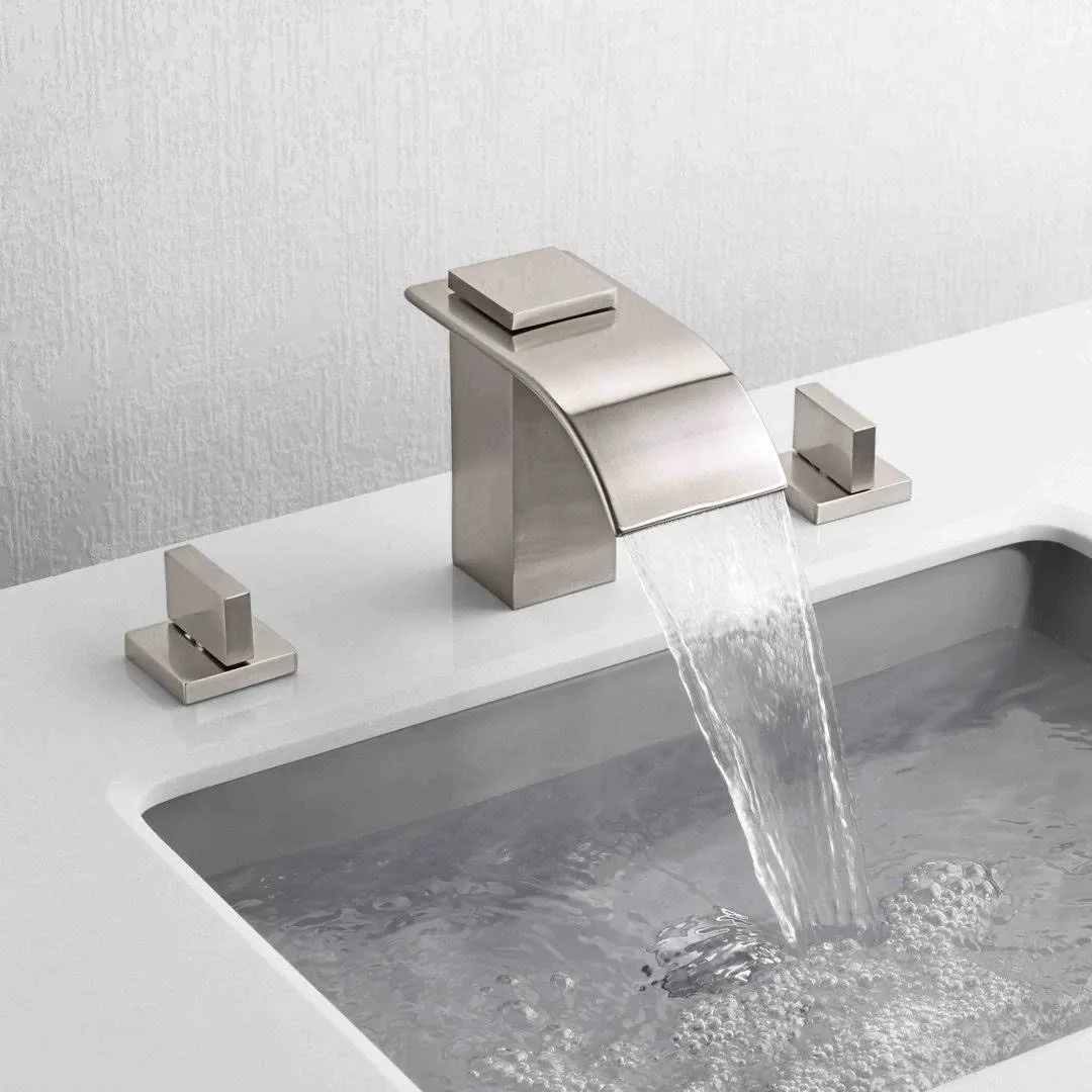 Sumerain Waterfall Widespread Bathroom Faucet S1408NW