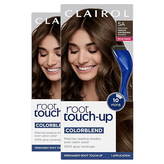 Clairol Nice N' Easy Root Touch Up, 005A, Medium Ash Brown, 2 Count