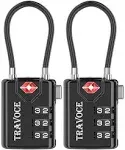 TSA Approved Luggage Locks Travel Locks Which Also Work Great as Gym Locks To...