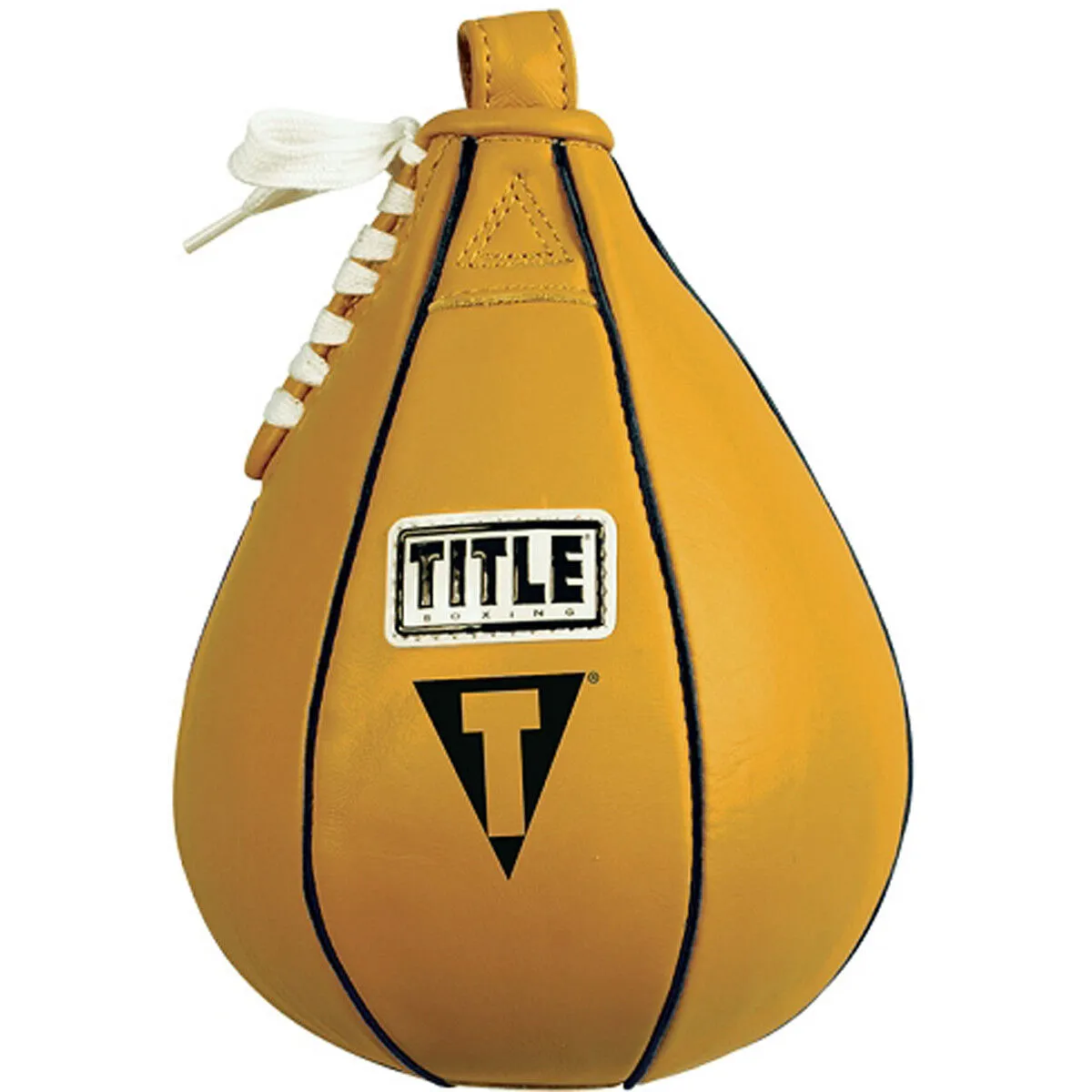 Title Boxing Leather Speed Bag - XS - Yellow - (5&#034; x 8&#034;)