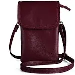 befen Genuine Leather Crossbody Wallet Purse Cell Phone for Women, Womens Small Leather Cross Body Bags for iPhone