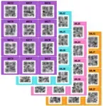 QR Code Smart Labels | Color Coded Scannable Stickers for Storage Bins, Moving Containers & Organization | Pack and Track Inventory on iOS & Android App | Pack of 48 (Neon)