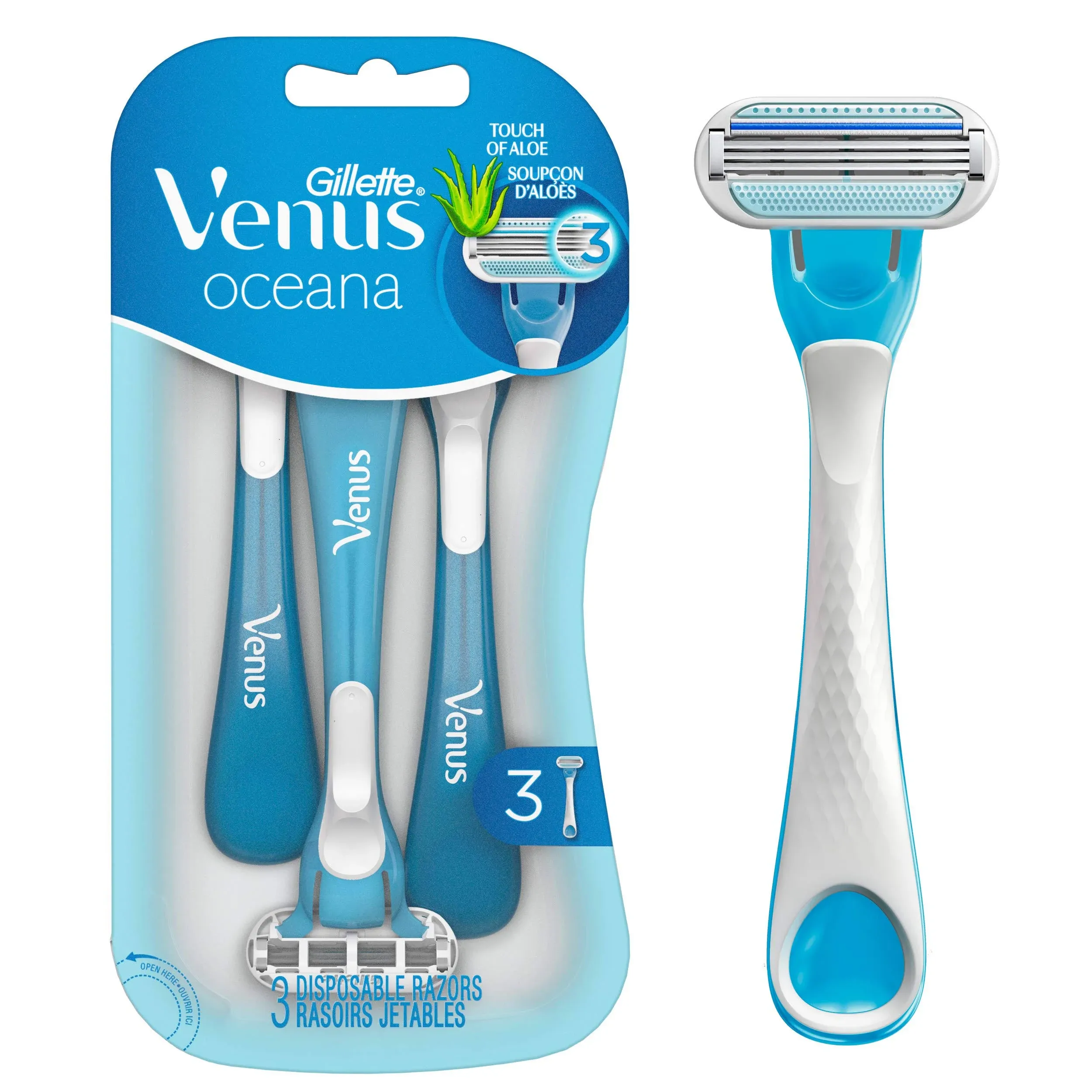 Gillette Venus Oceana Women's Disposable Razor, 3 Count