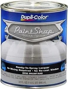 Dupli-Color (BSP202-2 PK 'Paint Shop' Brilliant Silver (Metallic) Finish System Base Coat - 1 Quart, (Case of 2)