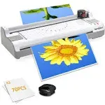 lamtetur Laminator Machine 13 Inch Wide with 70 Laminating Sheets