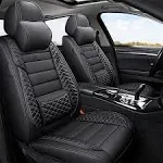 Leather Car Seat Covers,Breatha<wbr/>ble and Waterproof Auto Seat Protectors Full S...