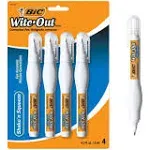 Bic Wite Out Shake 'N Squeeze Correction Pen 8 ml White 4 Pack WOSQPP418