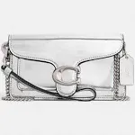 Coach Metallic Tabby Wristlet, Silver