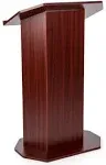 Displays2go Affordable Wooden Podium