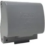 Sealproof 1-Gang Vertical Metal Weatherproof Lockable While in Use Outdoor Outlet Receptacle Cover, 7-in-1 Configurations