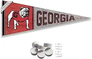 Georgia Bulldogs Retro Throwback Vintage Wall Banner Pennant Flag