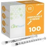 Care Touch 1ml Syringes with Luer Lock Tip