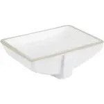 21&#034; Vitreous China Undermount Bathroom Sink with Glazed Underside