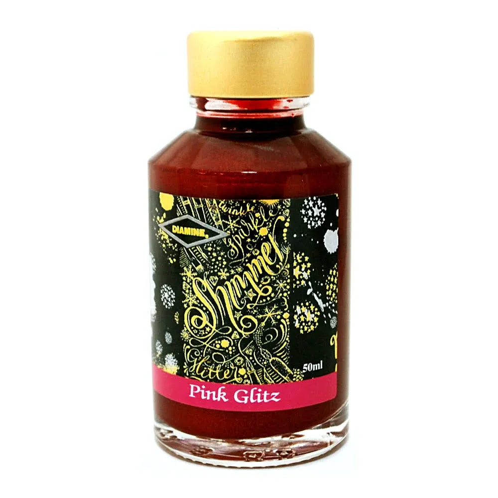 Pink Glitz - 50ml Diamine Shimmering Fountain Pen Ink