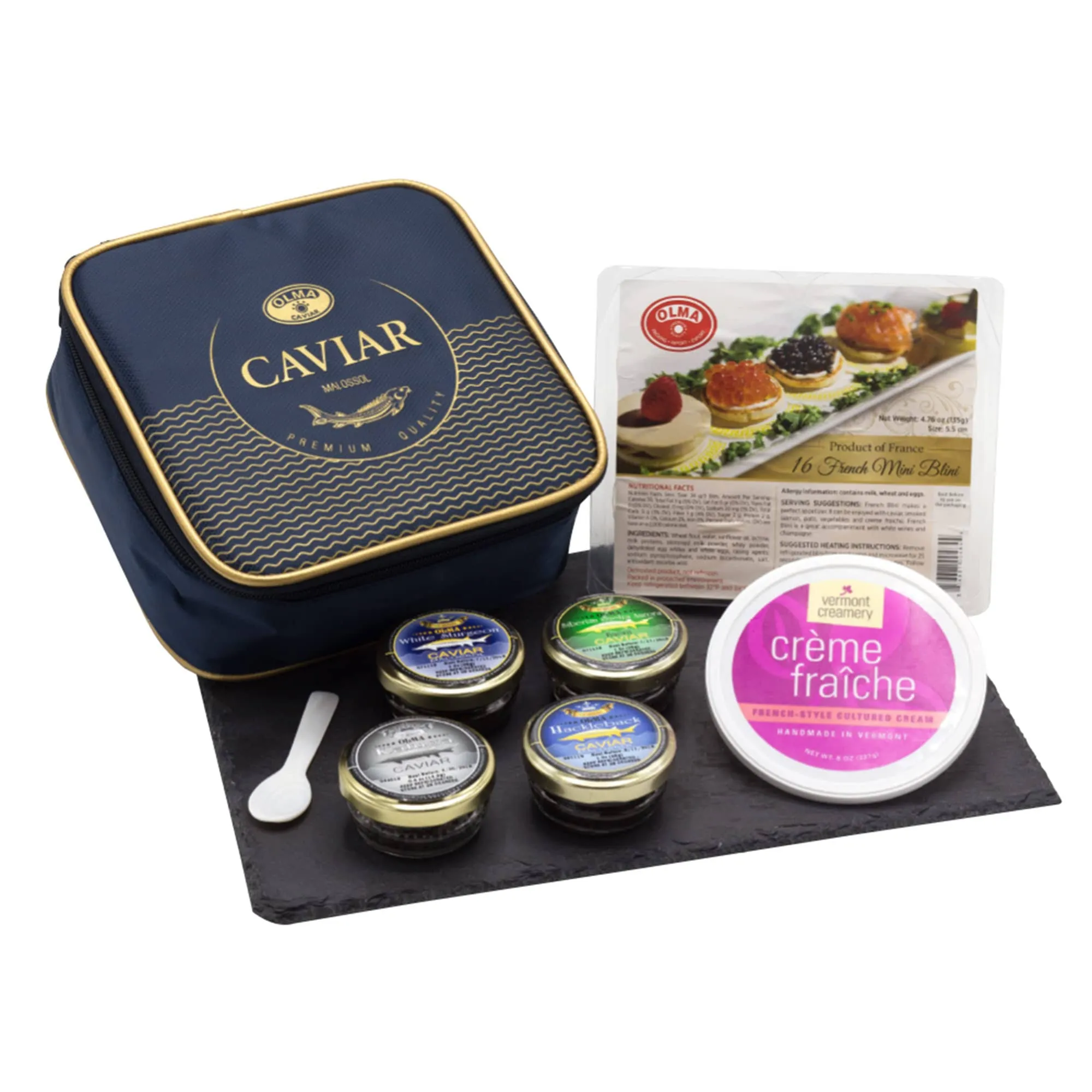 OLMA Regal Caviar Gift Set - 4 oz of Caviar