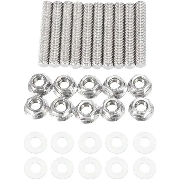 x AUTOHAUX 10pcs Stainless Steel Exhaust Manifold Bolt Stud Hardware for Honda Acura B C D F H K Series Engines at MechanicSurplus.com