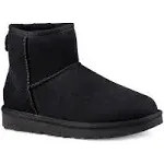 Women UGG Classic Mini II Boot 1016222 Color Black Suede Upper 100% Brand New