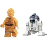 Lego Star Wars Minifigure Droids - C-3PO and R2-D2 (75136)