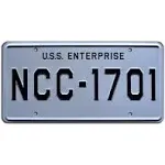 Star Trek | NCC 1701 | Metal Stamped License Plate