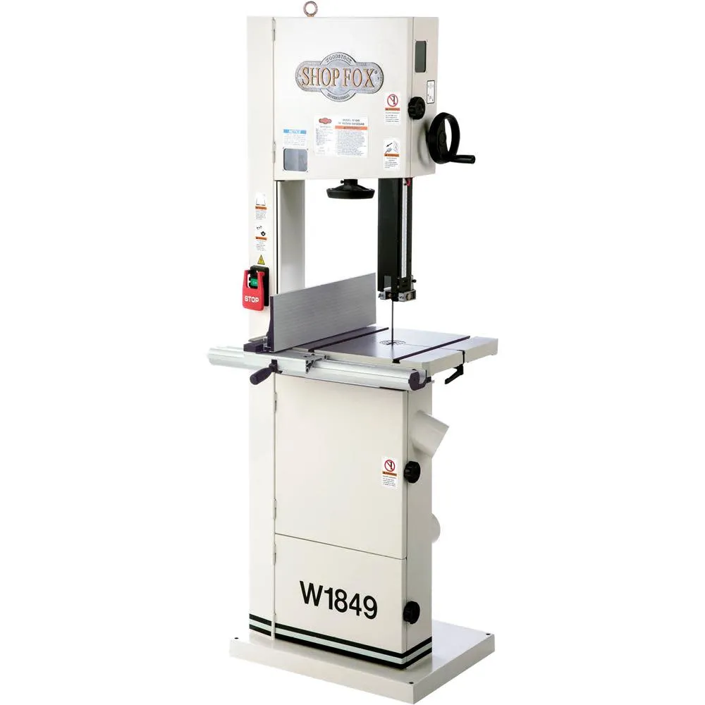 Shop Fox 14 Inch Resaw Bandsaw 110V/220V 2HP 1 Phase