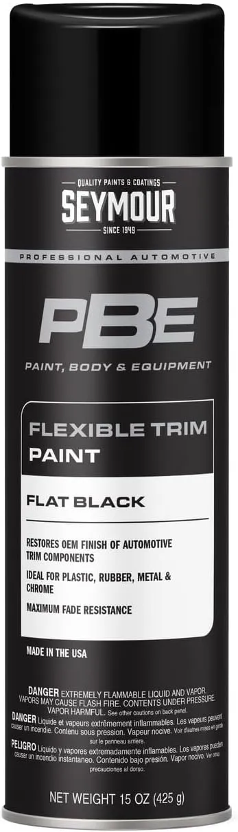 Seymour 20-1678 PBE Professional Trim Spray Paint, Flat Black