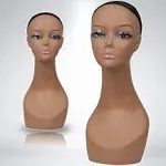 Pacific 18" Female Life Size Mannequin Head for Wigs Hats Sunglasses Jewelry Display PD3R-24