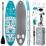 Funwater Ultra-Light Inflatable Stand Up Paddle Board 10'6×33"×6" with Accessories