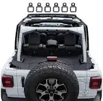 GPCA - Cargo Cover LITE Under Hardtop Easy-to-Install Heavy-Duty Trunk Cover for Wrangler JL 2018-2024, Patented Car Accessories for 4DR Sport, Sahara, Rubicon and Freedom Unlimited Models…