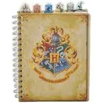 Harry Potter Hogwarts Spiral Notebook Writing Journal with 6 Tab Dividers for Adults and Kids 8 x 7 inch, Brown