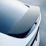 TWRAPS Spoiler Wrap for Tesla Model x (2016+ Including Plaid) Black Carbon Fiber