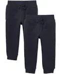 The Children's Place Baby Boys' Active Fleece Jogger Pants 2 Pack