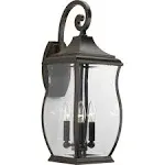 P5699-108 Township Oil Rubbed Bronze Three-Light Outdoor Wall Sconce