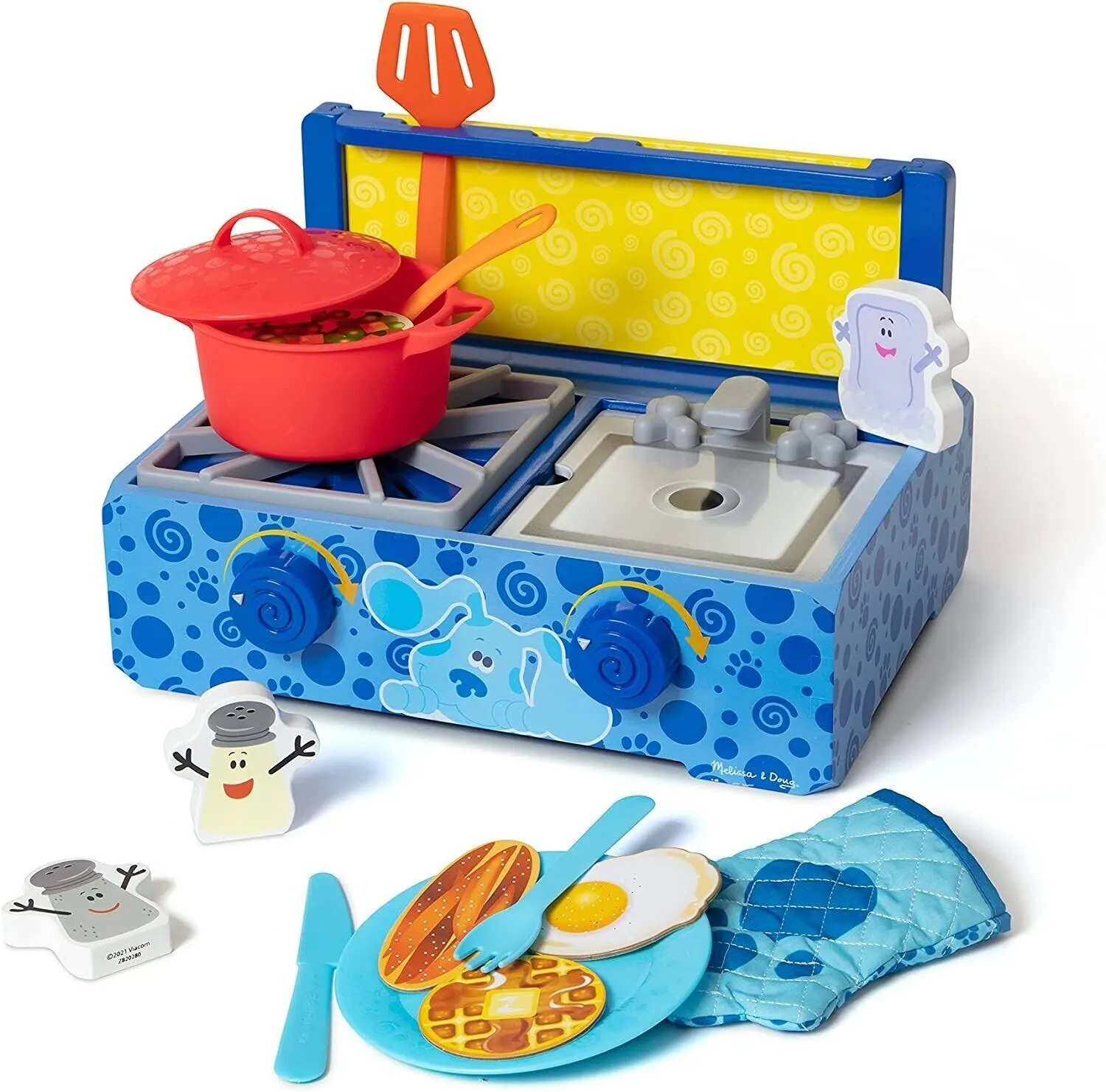 Melissa & Doug Multicolour Blue's Clues & You Wooden Cooking Play Set