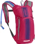 CamelBak Mini M.U.L.E. Hot Pink/Purple Stripe Kids Hydration Backpack, 50oz