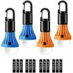 Lepro LED Camping Lantern Camping Essentials 3 Lighting Modes Hanging Tent Light Bulbs with Clip Hook for Camping