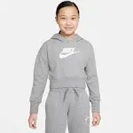 Nike Sportswear Club  Big Kids' (Girls') French Terry Cropped Hoodie