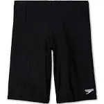 NWT SPEEDO BOY SIZE 12 BLACK Jammer Swim Suit Trunks UPF 50+