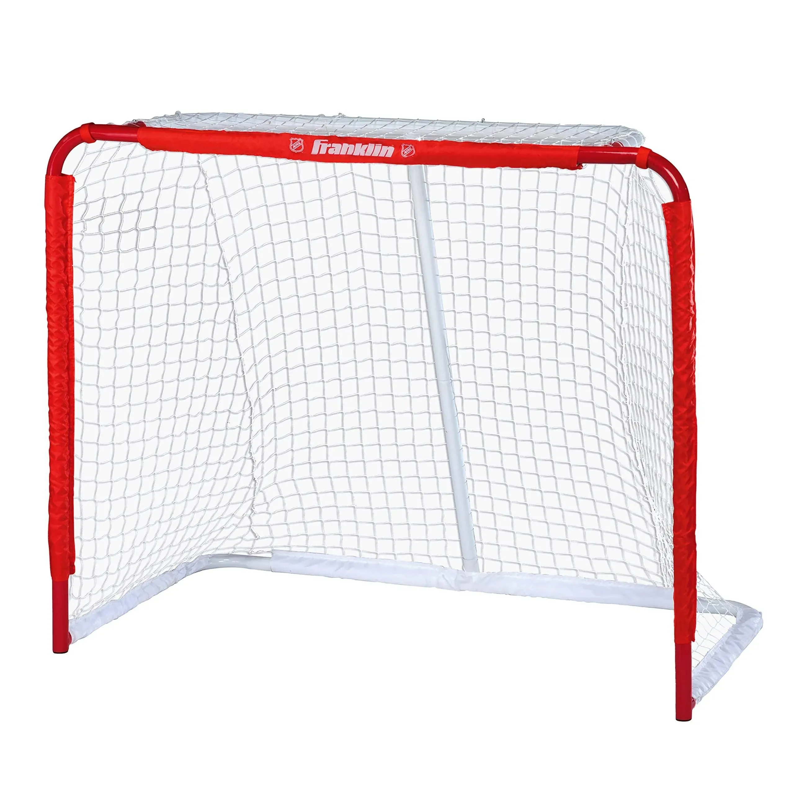 Franklin Sports Pro 50 inch Tournament Steel Hockey Goal, White