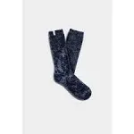 Leda Cozy Crew Socks In Black