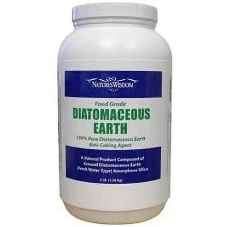 Natures Wisdom Food Grade Diatomaceous Earth 3 lb. Jar