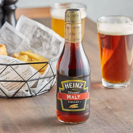 Heinz 12 fl. oz. Gourmet Malt Vinegar - 12/Case