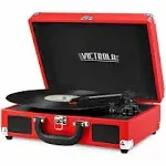 Victrola Record Player Flag Bluetooth Portable Suitcase Built-in Speakers