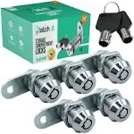 LATCH.IT 7/8” RV Storage Locks | 5-Pack RV Compartment Locks | Utility Cam Lock | 100% Metal RV Locks for Storage Door on Camper | 10-Key RV Cam Lock | Check Fitment Image Before Purchasing