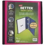 Staples 651746 1.5-Inch 3-Ring Better Binder Pink (13569-Cc)